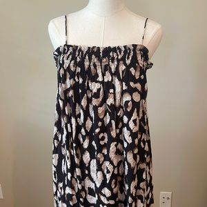 H&M Leopard Print Maxi Dress Small
